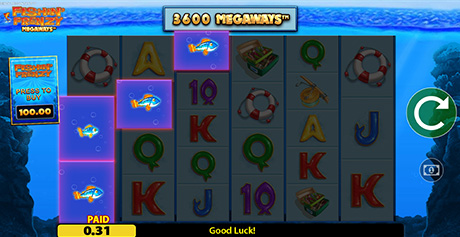 Das Megaways Feature im Blueprint Slot Fishin' Frenzy.
