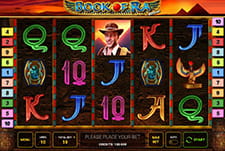 Der Spielautomat Book of Ra Deluxe von Novomatic im DACHBET Casino.