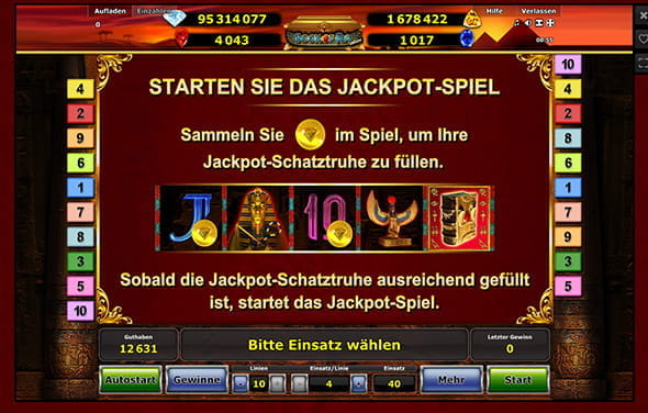 Wichtig bei dem Jackpot Spiel ist, dass ihr genügend goldene Taler sammelt.