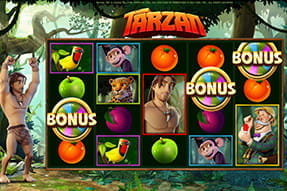 Bonus-Gewinn beim Tarzan -paikka DER-sovelluksessa