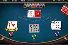 Ein Classic Blackjack Tisch bei BetandPlay.