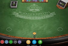 Das Spiel Classic Blackjack von NetEnt im BetOriginal Casino.