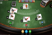 Der Blackjack Tisch Classic Blackjack im PowerUp Casino.