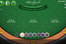 Classic Blackjack Spieltisch im Slota Casino.