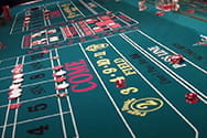 Das Würfelspiel Craps im Live Casino.