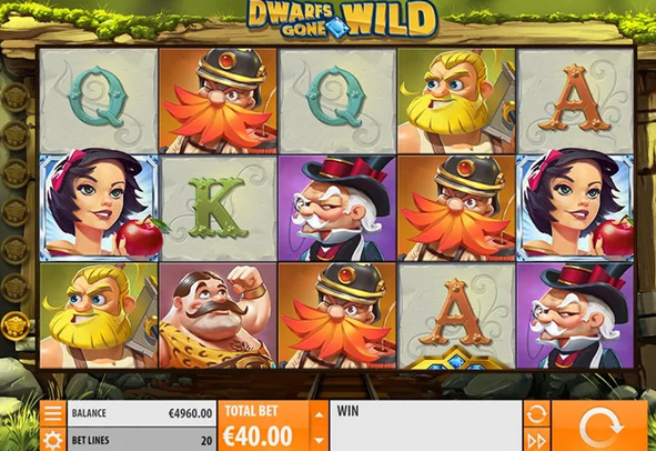Der Dwarfs Gone Wild Slot als Demo.