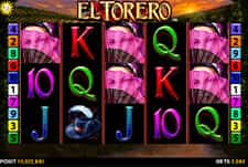 Der El Torero Online Spielautomat in der Winfest Spielo.