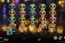 Der Startbildschirm vom Slot Esqueleto Explosivo bei 13bets.io.