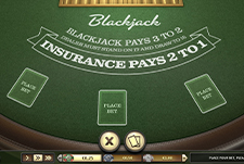 Der European Blackjack Tisch im CasinoRex.