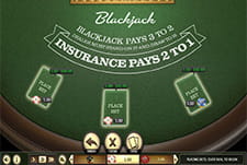 Das Kartenspiel European Blackjack von Betsoft im Jackbit Casino.