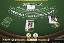 Das Kartenspiel European Blackjack von Betsoft.