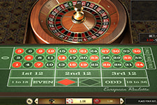 Das Tischspiel European Roulette im Bet Casino.