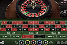 European Roulette von NetEnt im Ocean Breeze Casino.