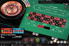Der Tisch des Spiels European Roulette Pro von iSoftBet.