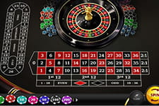 European Roulette im Scatters Casino.