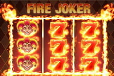 Einer der vielen Slots ist Fire Joker. 