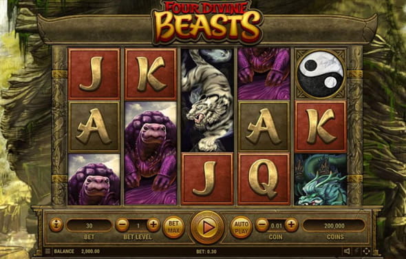 Der Slot Four Divine Beasts von Habanero.