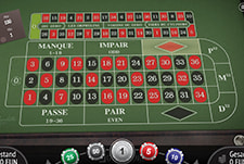 French Roulette Spieltisch bei 1Red.