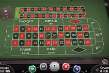 French Roulette Spieltisch bei 21Bit.