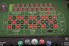 Der Tisch von French Roulette Classic im JET Casino.