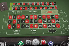 Die Tischansicht von French Roulette bei Silverplay.