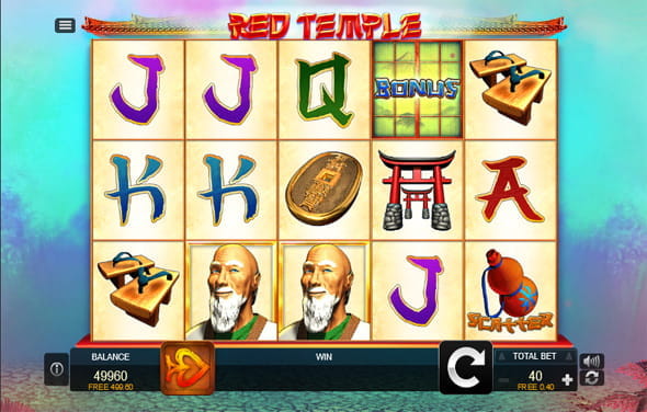 Der red Temple 2 Online Spielautomat von FUGA Gaming.