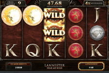 Blick auf das Spielgeschehen beim Game of Thrones Slot.