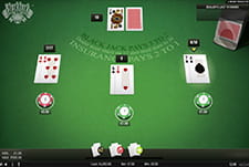 Der Spieltisch von Classic Blackjack.