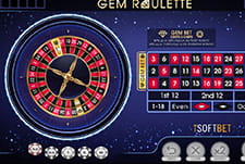Gem Roulette Spieltisch bei Bitsler.