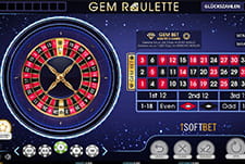 Tisch bei Gem Roulette im Dream.bet Casino.