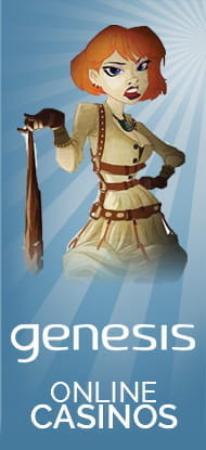 Ein Charakter aus einem Online Slot des Herstellers Genesis Gaming.