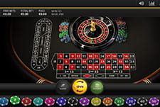 Ein European Roulette Tisch im GetSlots Casino.