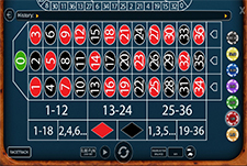 Der Gold Roulette Tisch im RomanCasino.