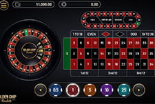 Im GoSlot Casino Golden Chip Roulette spielen.