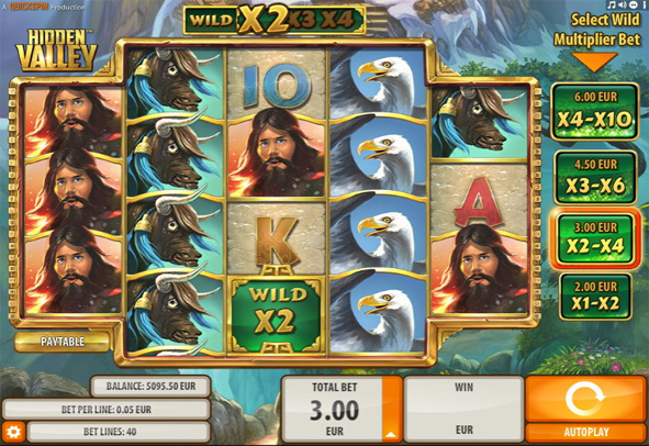 Hidden Valley Slot als Demo.