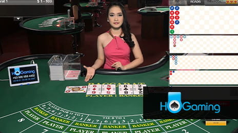Ein Live Baccarat Tisch von HoGaming.