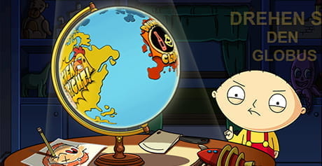 Ein Spielcharakter im Family Guy Slot des Herstellers IGT.