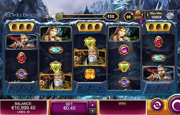 Age of Ice Dragons punktet mit spannenden Features.