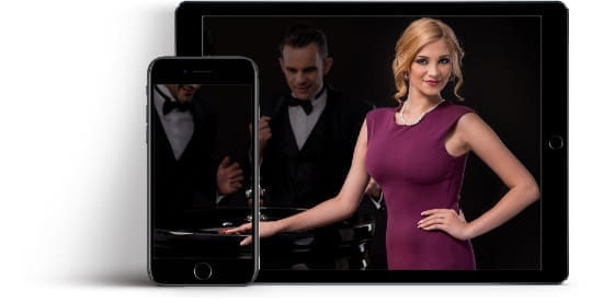 Ein iPhone und ein iPad als Symbole für Live Casino Spiele auf Mobilgeräten
