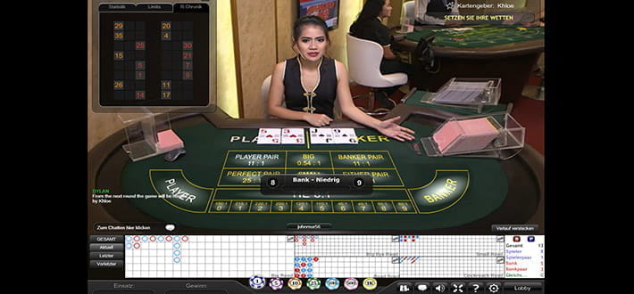 Live Baccarat von Playtech im Ladbrokes Casino