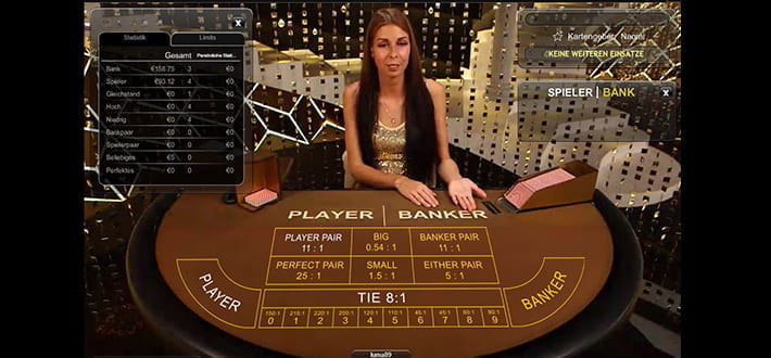 Live Grand Baccarat von Playtech im Live Bereich des Winner Casinos. Es können keine weiteren Einsätze mehr geleistet werden. Der Dealer wir gleich die erste Karte ziehen.