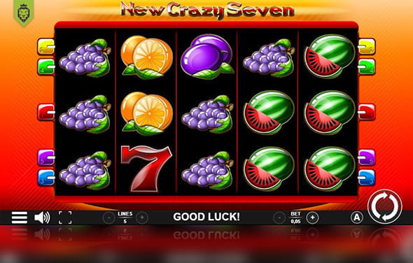 Der Slot Crazy New Seven von Löwen Play.