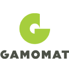 Das Logo des Online Spielautomatenherstellers Gamomat.
