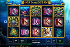 Der Novomatic-Slot Lord of the Ocean im Casino of Gold.