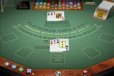 Der Kartenspiel-Klassiker European Blackjack im Luxury Casino.
