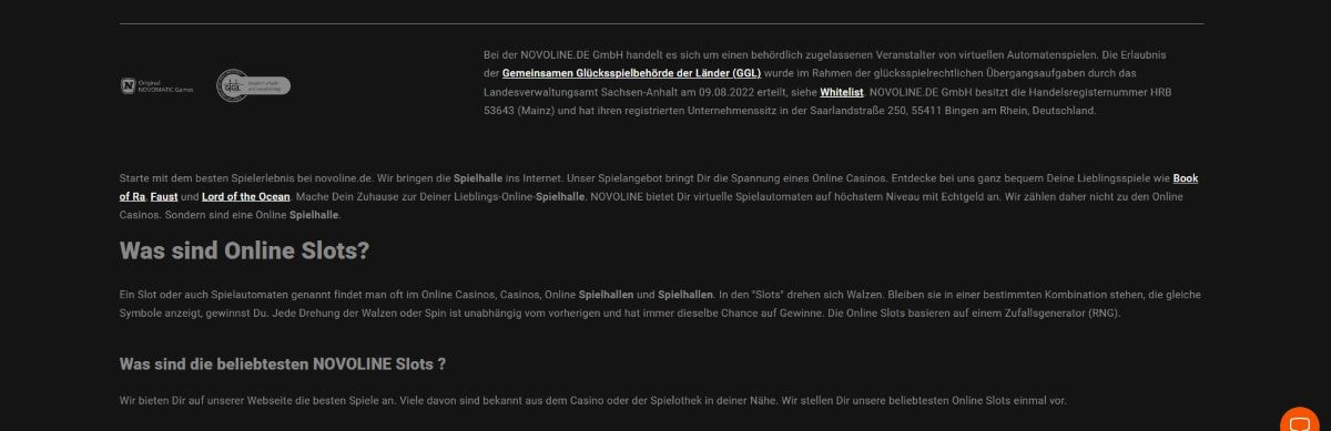 Novoline.de screenshot thumbnail 3