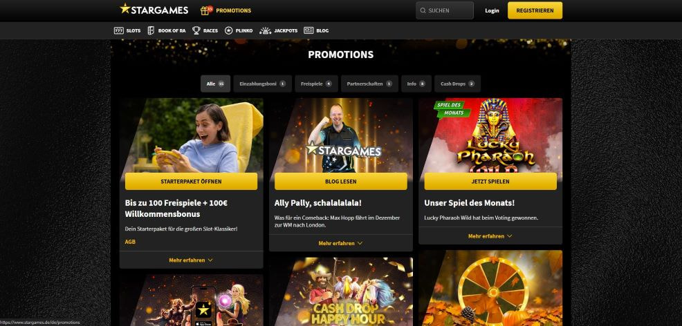 Der Neukundenbonus bei Stargames