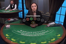 Blackjack Live von NetEnt ist eine der Blackjack Varianten im Angebot des Mobilautomaten Live Casinos.