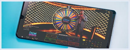 Ein Live Casino Spiele auf einem Android Smartphone.