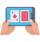 Ein Symbol mit Spielen in einem Mobile Casino.